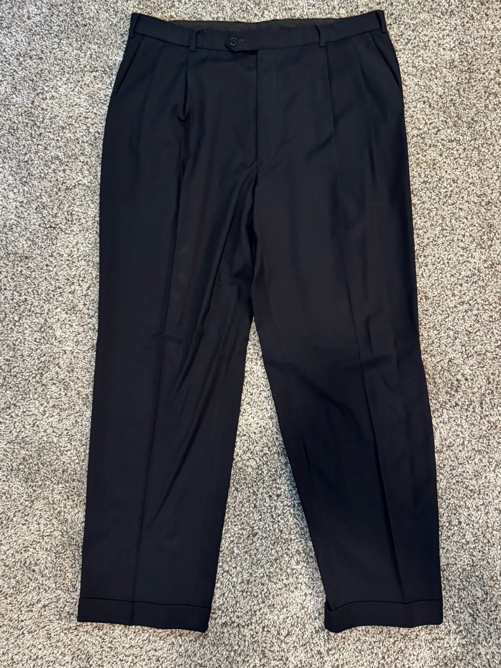 Brooks Brothers Black Pleated Dress Pants